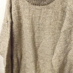 LARGE, THORNTON BAY, BROWN TONES TURTLENECK WOOL SWEATER, UNISEX